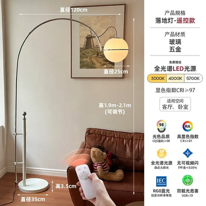 DecorBites™ Cream Wind Floor Lamp LED E27 for Living Room Study