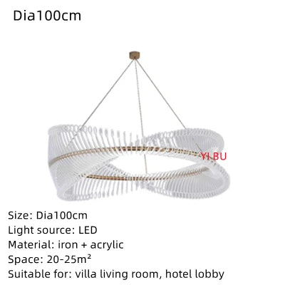 Round LED Ceiling Chandelier