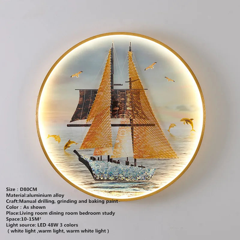 LED Fishes Wall Sconce