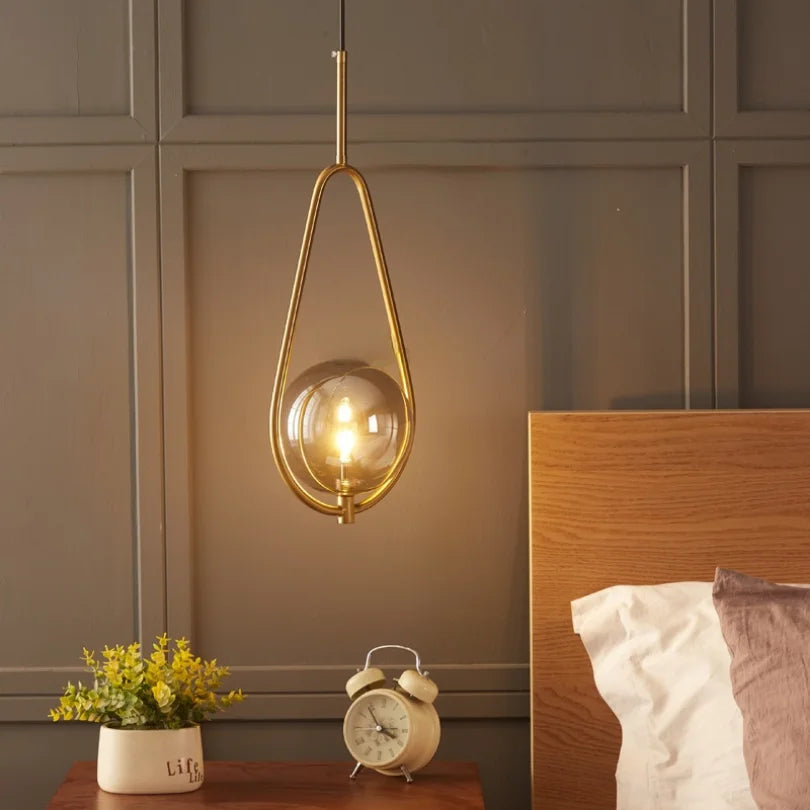 DecorBites™ Glass Ball Pendant Lighting for Bedroom and Bathroom Décor