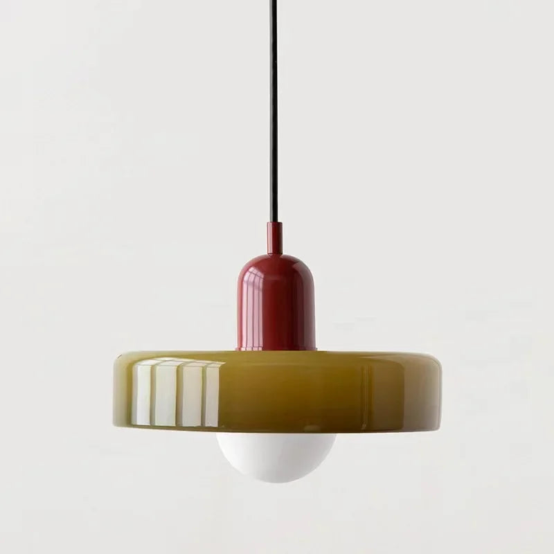 DecorBites™ Glass Led Macaron Ceiling Chandelier for Home Decor