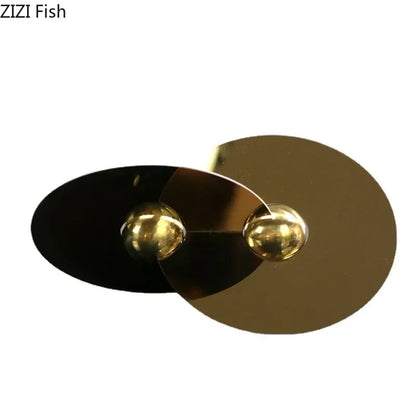 DecorBites™ Geometric Circle Sculpture: Modern Metal Desk Ornament for Room Aesthetic