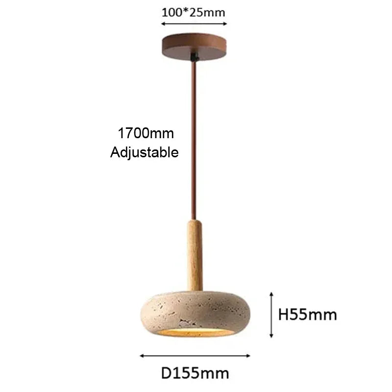 DecorBites™ Pendant Lamps Circular Yellow Stone