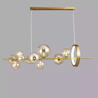 DecorBites™ Glass Ball Pendant Lamps for Dining Room Kitchen Chandelier Lighting