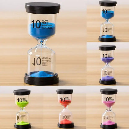 DecorBites™ Kids 30-Minute Hourglass Sand Timer for Homework, Cleaning Teeth, 7 Colors