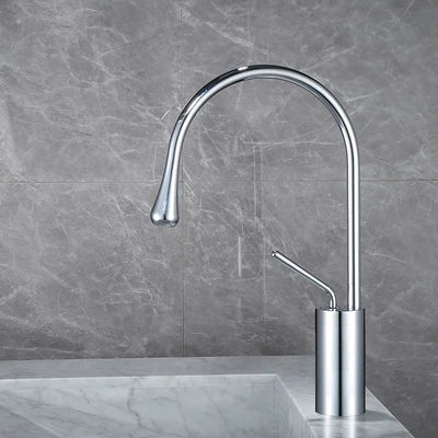 DecorBites™ Brushed Gold Basin Faucet Hot Cold Black Sink Kitchen Swivel Water Crane