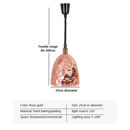 DecorBites™ Electric Heat Lamp Telescopic Food Preservation Pendant Light for Restaurants
