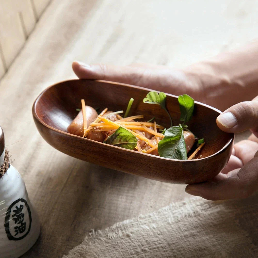 Solid Wood Fruit Dish