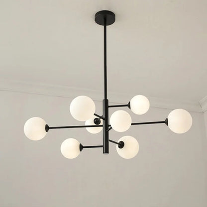 DecorBites™ Glass Brass Chandelier: Nordic Modern Pendant Lights for Home, Living Room, Bedroom, Restaurant, Cafe