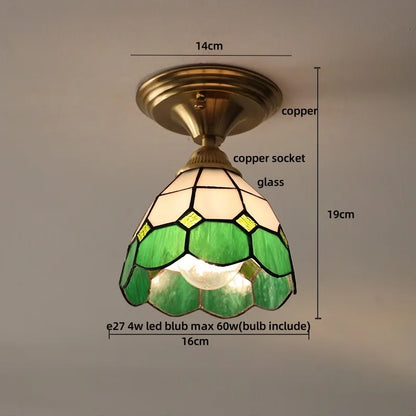 DecorBites™ Glass LED Ceiling Lamp Modern Copper Socket Ceiling Lights