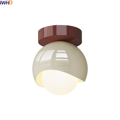 DecorBites™ Glass Iron LED Ceiling Lamp Light Fixtures Modern Home Decoration