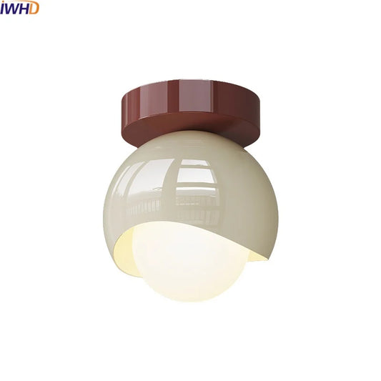 DecorBites™ Glass Iron LED Ceiling Lamp Light Fixtures Modern Home Decoration