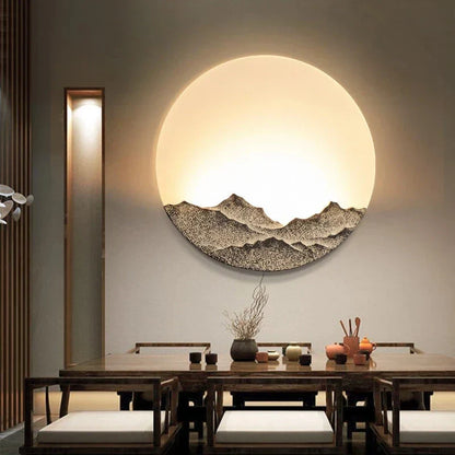 DecorBites™ LED Wall Light for Bedroom, Aisle, Stairwell | Round Hotel Room Decor