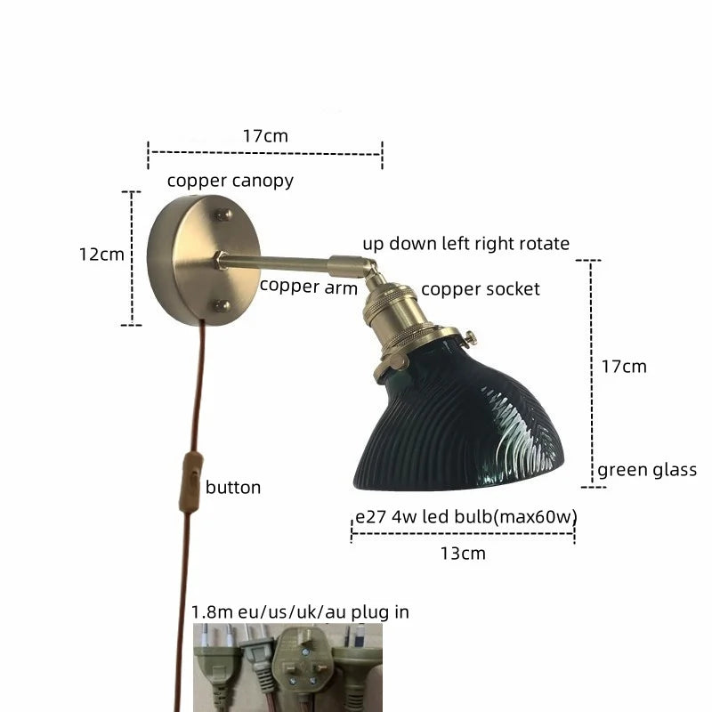 Copper LED Wall Sconce