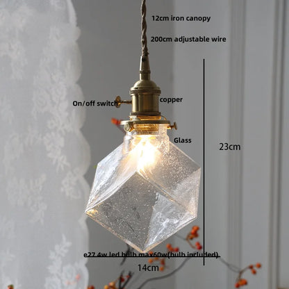 DecorBites™ Glass Globe LED Pendant Light - Adjustable Modern Nordic Hanging Fixture