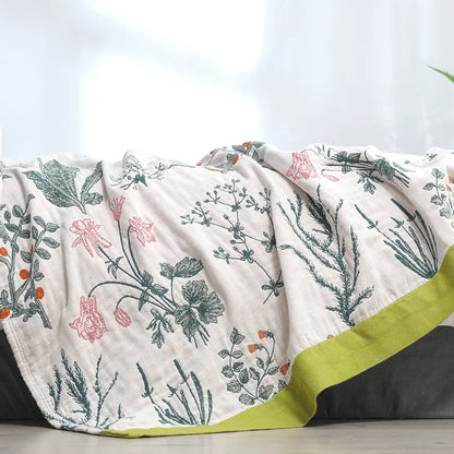 DecorBites™ Cotton Leisure Blanket: Luxury Soft Blanket for Summer, Single/Double Bedspread, Sofa Towel - Nordic Home Decor