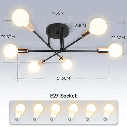 DecorBites™ LED Ceiling Chandelier Pendant Light for Kitchen Living Room Home Decor