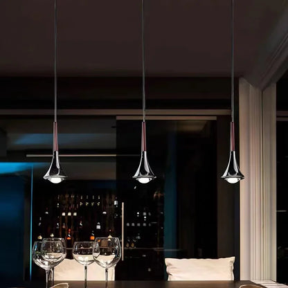 DecorBites™ LED Studio Rain Staircase Chandelier: Nordic Indoor Lighting, Creative Design for Bar Island
