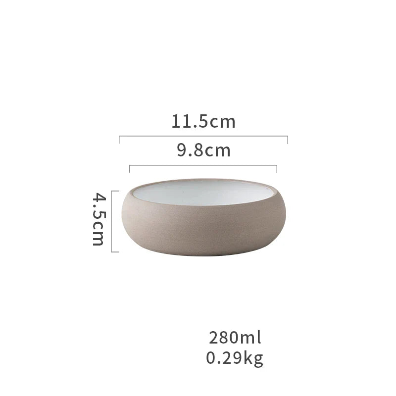 Round Ceramic Snack Bowl