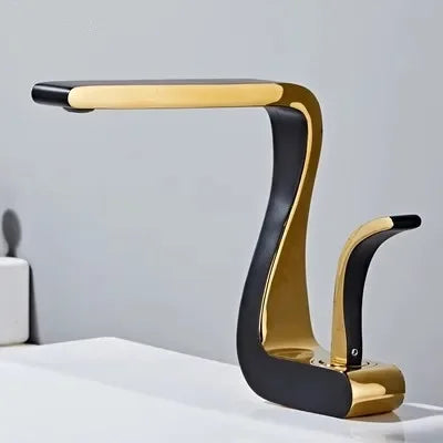 Luxury White Gold Bathroom Mixer Tap Brass Wash Basin Faucet Hot and Cold Water Sink Retro Faucet  Single Hole Faucet Bathroom
