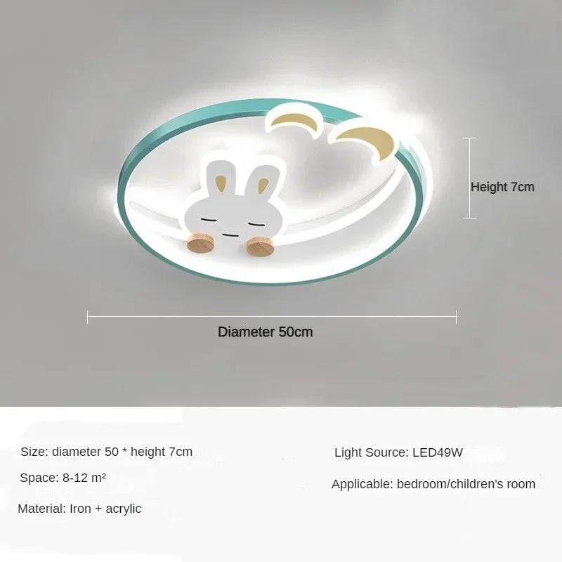 DecorBites™ Kids LED Chandelier: Children's Bedroom Ceiling Lamp for Study and Attic Lighting