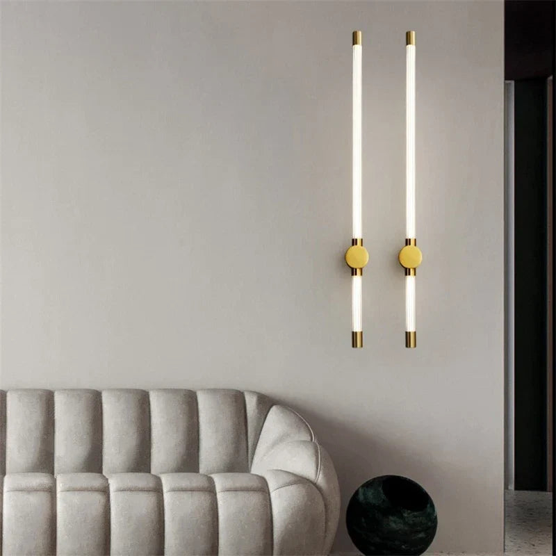 Gold Geometric Wall Lamps