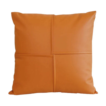 DecorBites™ Ivory Leather Pillow Cover 45x45cm for Home Decoration