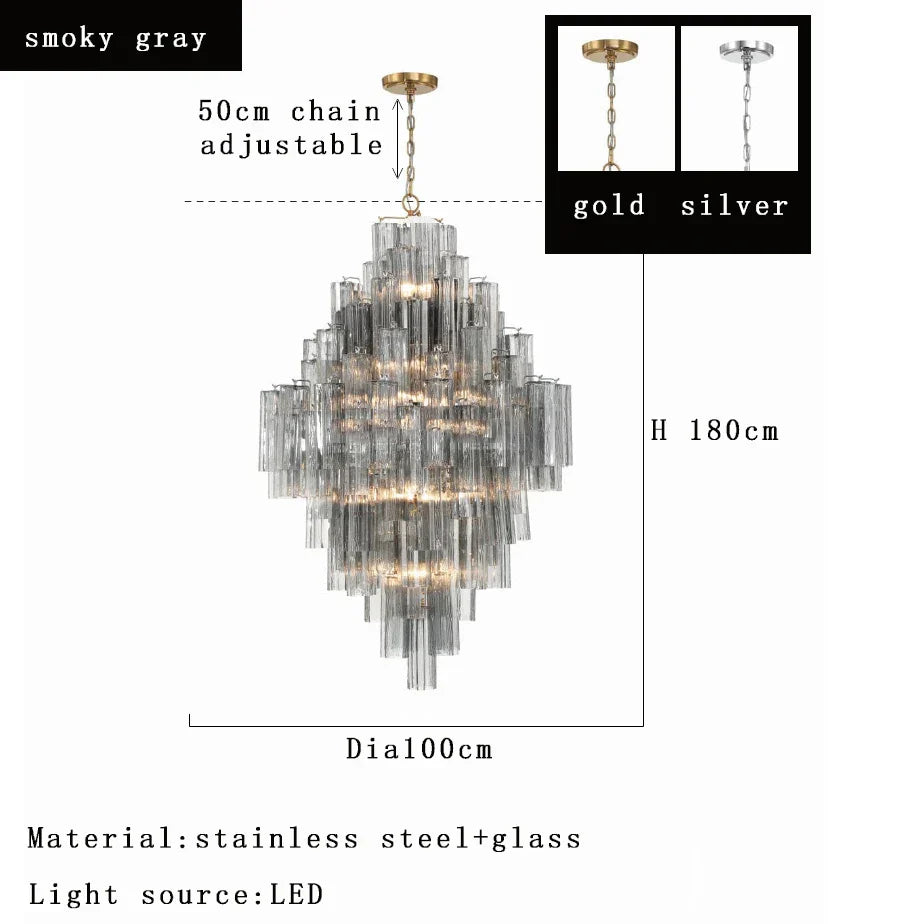 DecorBites™ Big White Glass Ceiling Pendant Lights for Home Decor Hanging Lamp
