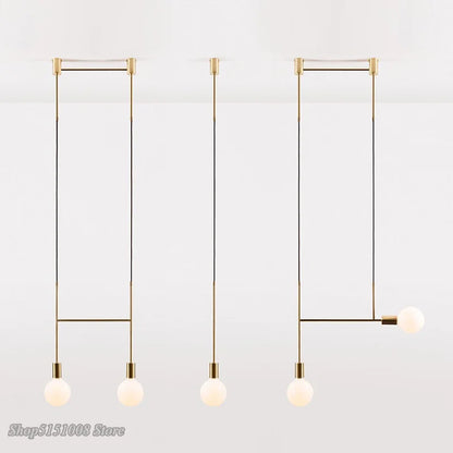DecorBites™ Geometric Iron Pendant Lights for Dining Bedroom Cafe Indoor Decor