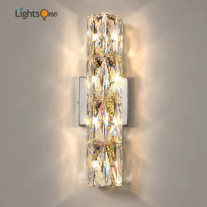 DecorBites™ Crystal Deluxe Wall Sconce for Living Room Bedroom Bedside Villa - Luxury Light