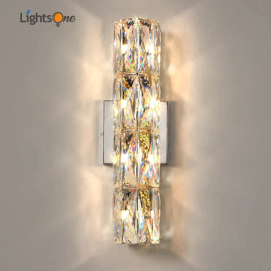 DecorBites™ Crystal Deluxe Wall Sconce for Living Room Bedroom Bedside Villa - Luxury Light