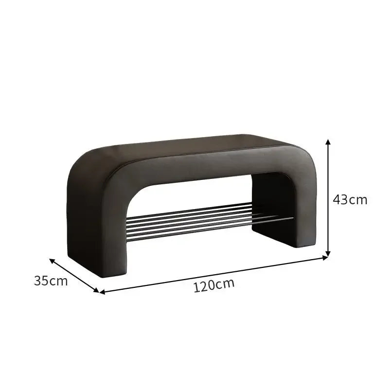 Leather Functional Seating Stool