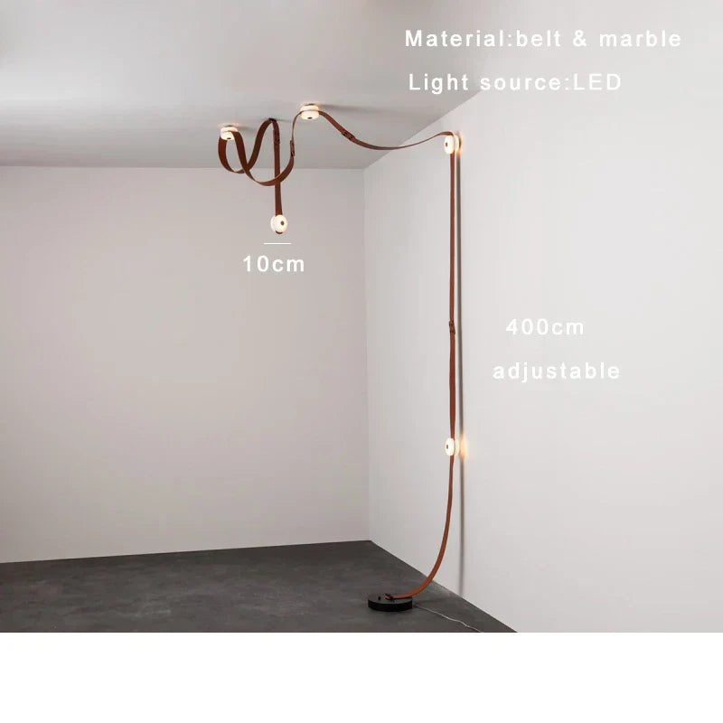 Leather Marble Ceiling Light