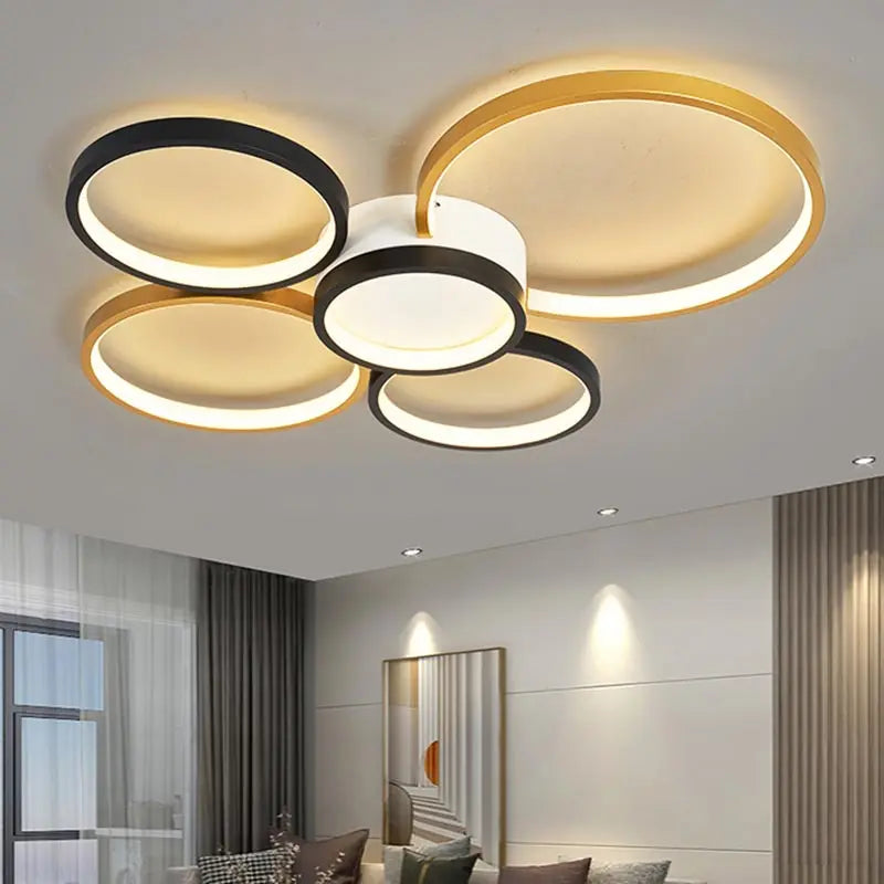 White LED Remote Chandelier