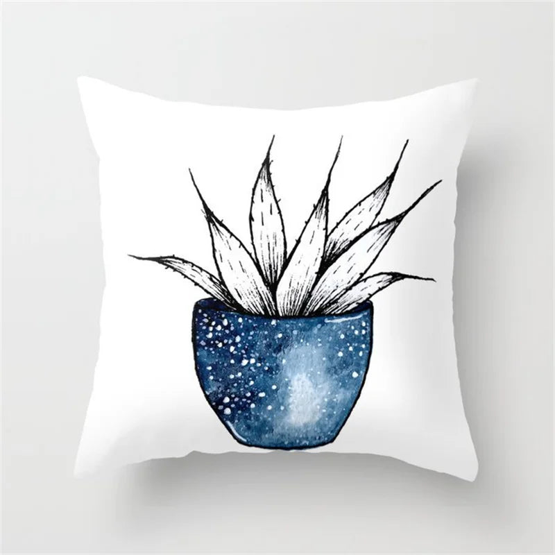 DecorBites™ Geometric Heart Round Cushion Cover for Home Decor