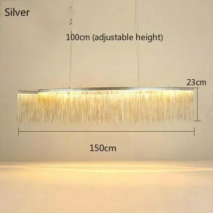 Aluminum Tassel LED Chandelier