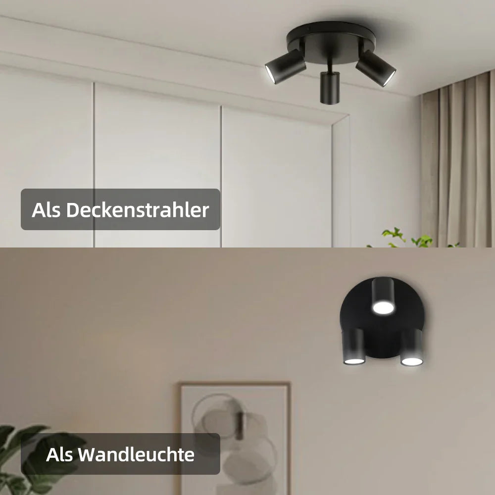 DecorBites™ GU10 LED Ceiling Light: Modern Adjustable Spotlights Chandelier for Dining Rooms