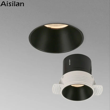 DecorBites™ COB LED Downlight: CRI97, Frameless, Easy Installation. Ideal for Living Room, Bedroom.