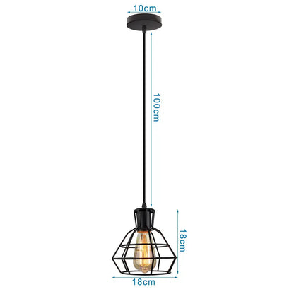 DecorBites™ Industrial Loft Pendant LED Ceiling Light for Home Living Room Kitchen Decor