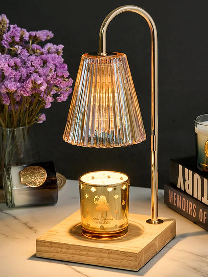 DecorBites™ Gold Wax Melting Candle Warmer with Timer for Modern Home Decor