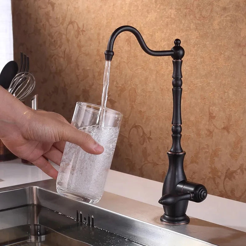 Gold Rotating Kitchen Faucet