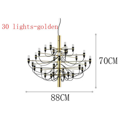 DecorBites™ LED Candle Chandelier: Elegant Italian Design Pendant Light for Home Decor