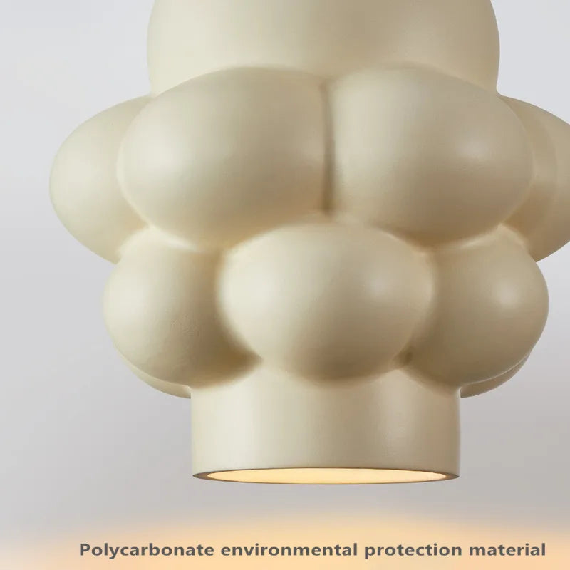 DecorBites™ Creamy Wind LED Chandelier: Nordic Wabi Sabi Style for Dining Room, Bedroom, & Bar
