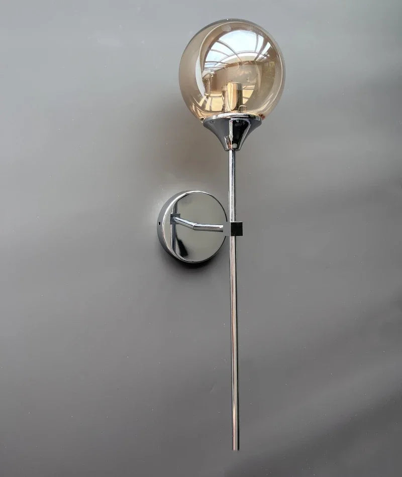 Round Glass Wall Sconce