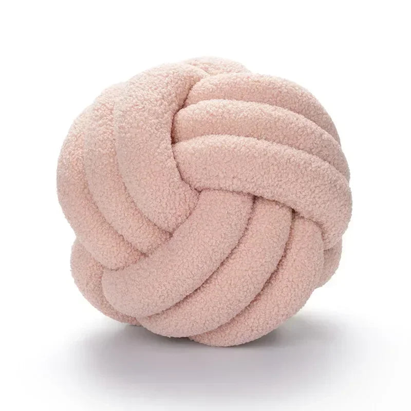 Lamb Fleece Knotted Pillow