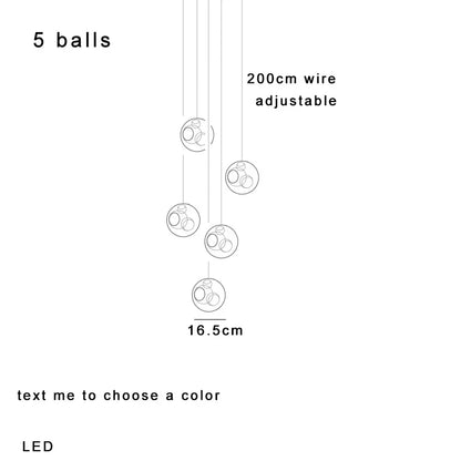 Glass Sputnik Pendant Light