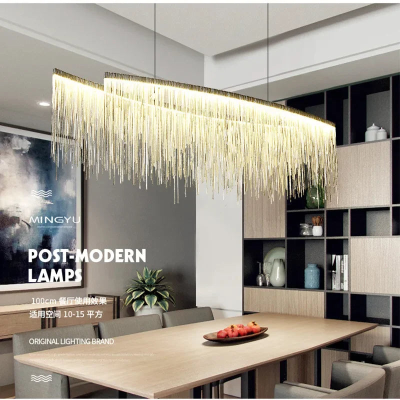 Aluminum Tassel LED Chandelier