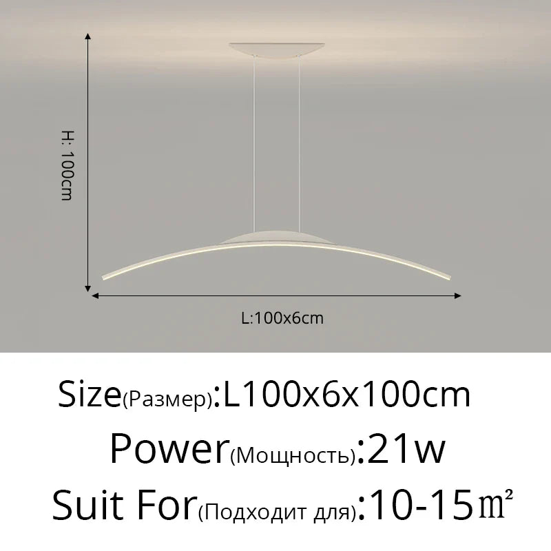 DecorBites™ LED Pendant Lamp - Minimalist Hanging Light for Dining Room & Home Decor