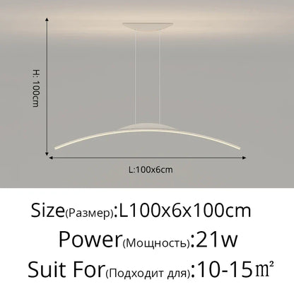 DecorBites™ LED Pendant Lamp - Minimalist Hanging Light for Dining Room & Home Decor