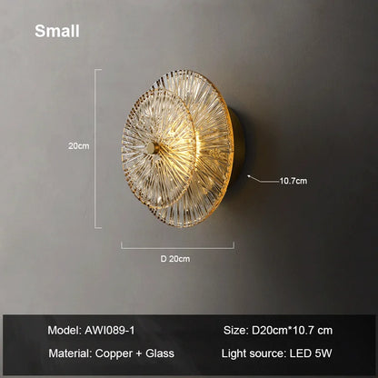 DecorBites™ Elegant Glass Wall Sconces for Luxurious Living Spaces
